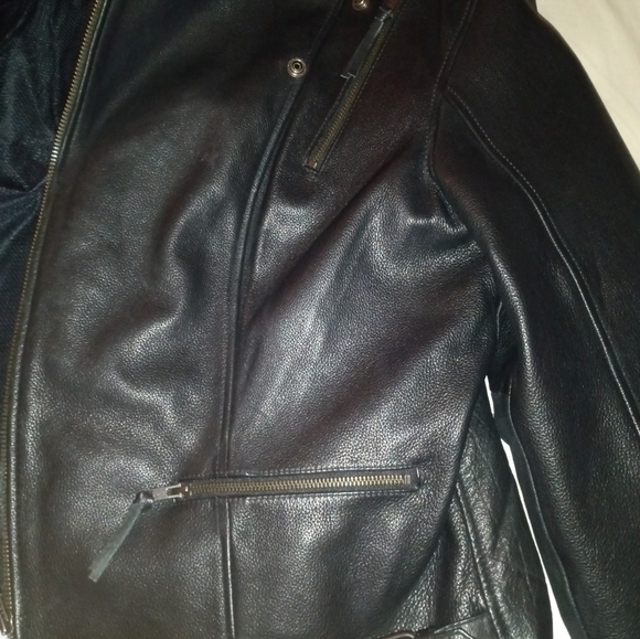 Women's motorcycle leather jacket - Picture 8 of 12